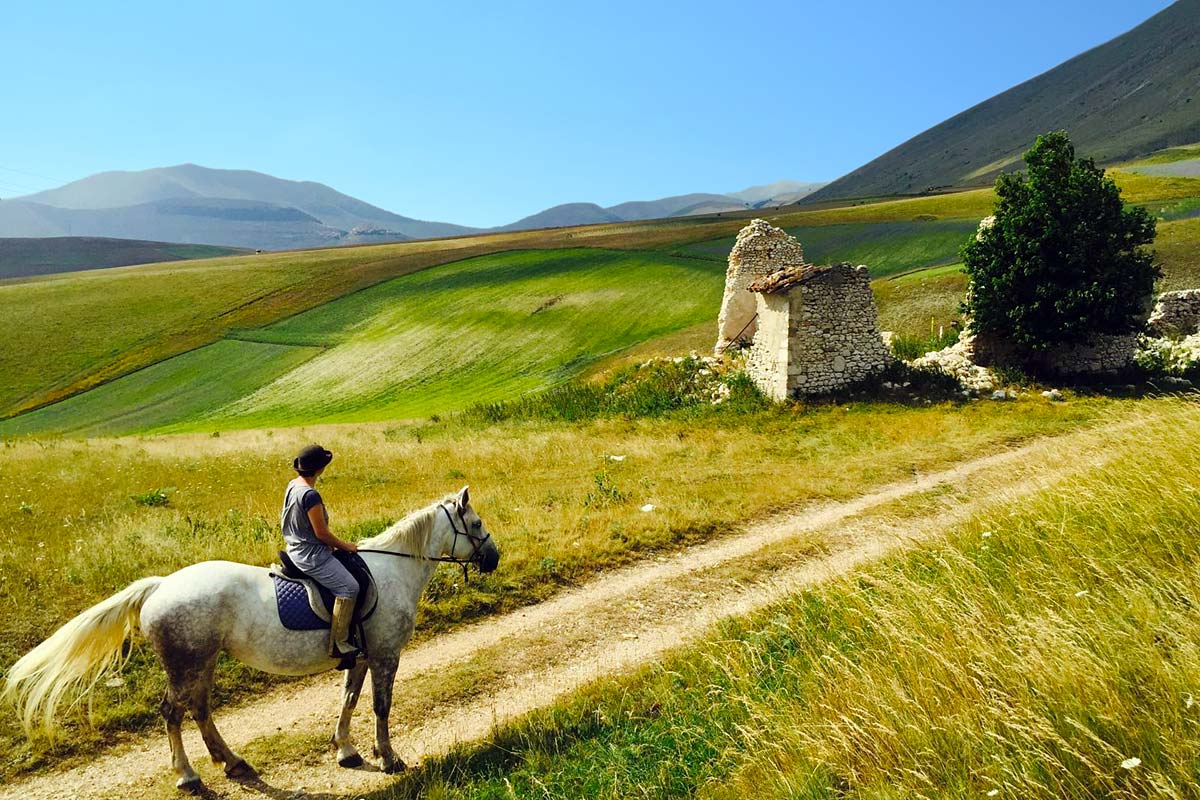 Maneggio a Norcia